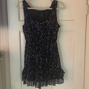 Black Dotted Flowy Shirt
